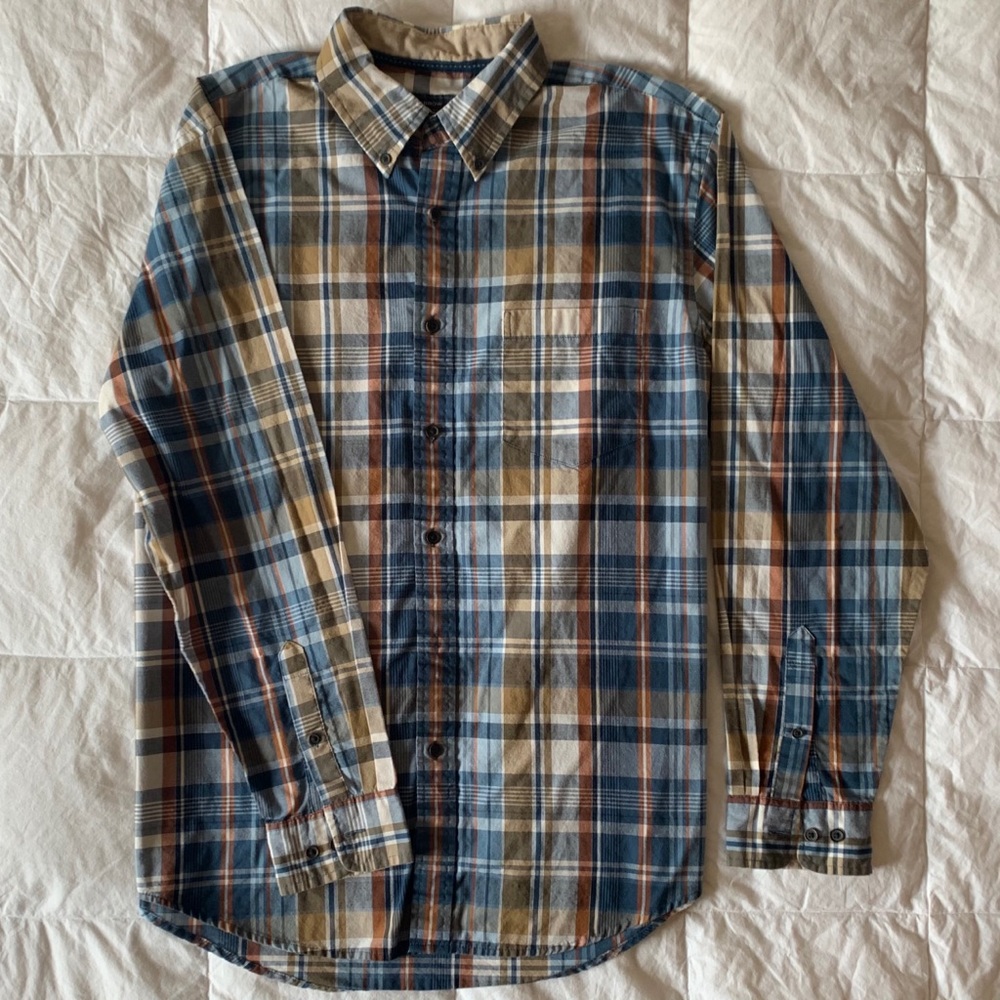 Arrow USA Long Sleeve Plaid Button Up